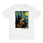 Van Gogh's Cat In Starry Night T-shirt