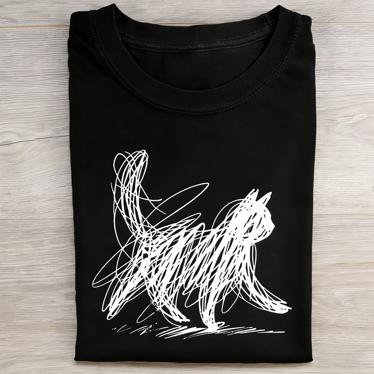 A Busy Kitten Cotton Made Casual Style T-shirt