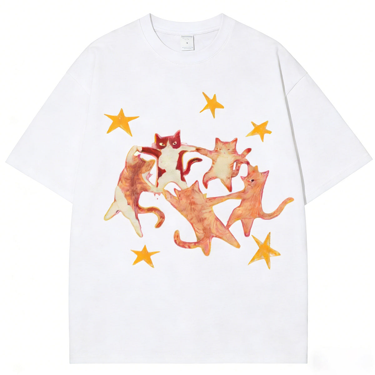 Dancing In the Starry Night Cotton T-shirt